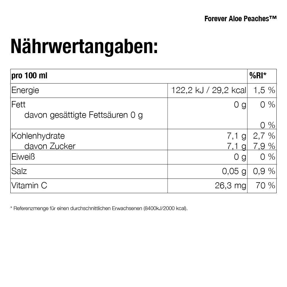 Forever Aloe Peaches™ 330ml - 12er Pack
