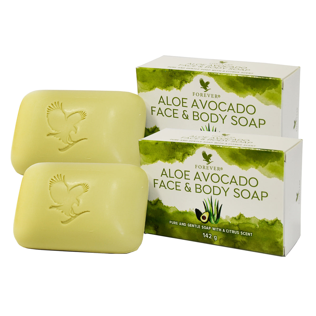 2er Set Aloe Avocado Face & Body Soap