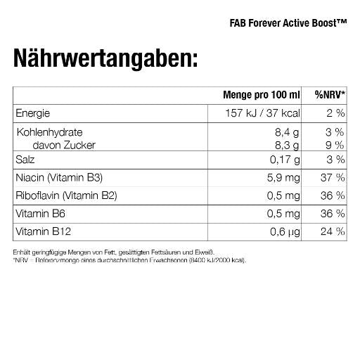 FAB Forever Active Boost™ 12 Stk.