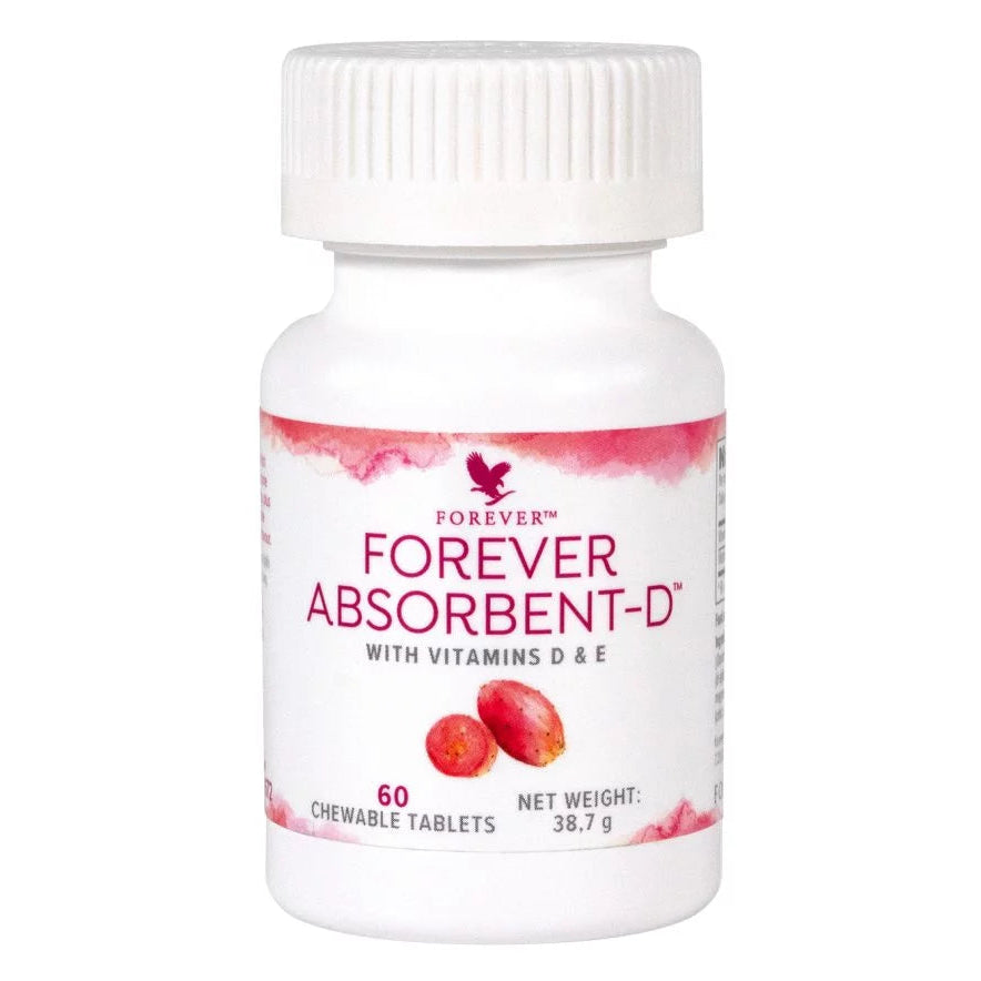 Forever Absorbent-D Dose mit Vitamin D Kautabletten Kaktusfeige für das Immunsystem