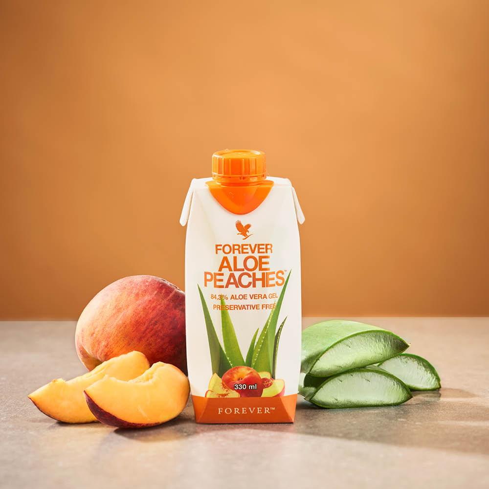 Forever Aloe Peaches™ 330ml - 12er Pack