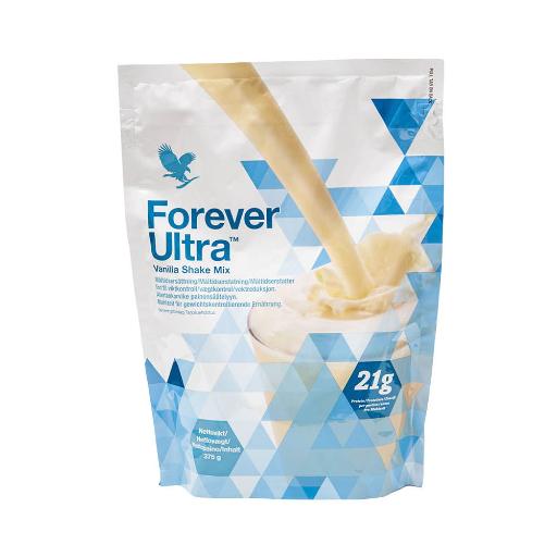 Forever Ultra Vanilla Shake Beutel mit Vanilleblüte Eiweißpulver als Mahlzeitersatz