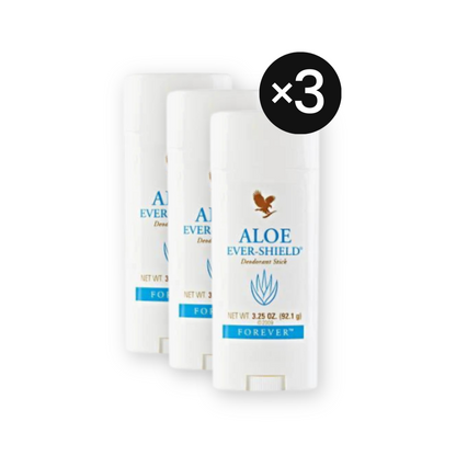 Forever Aloe Ever Shield Deostick ohne Aluminium und Alkohol gegen Schweißgeruch 3er Set