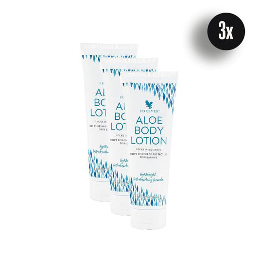 3er Set Aloe Body Lotion