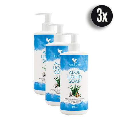 3er Set Aloe Liquid Soap