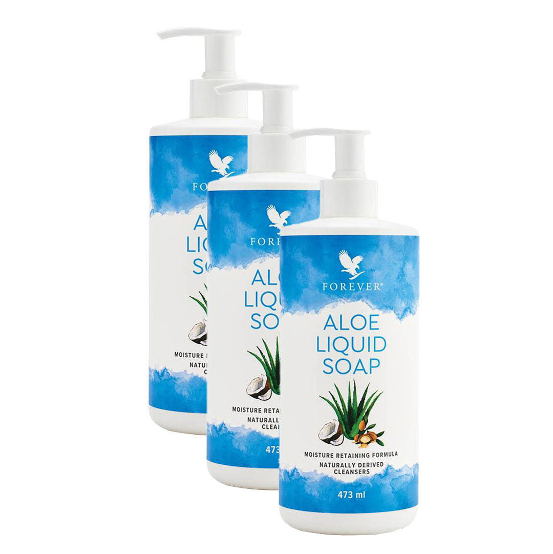 3er Set Aloe Liquid Soap