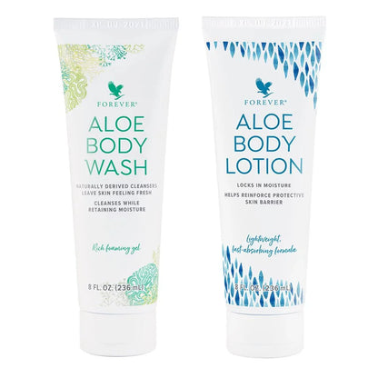Forever Aloe Body Wash & Lotion-Set
