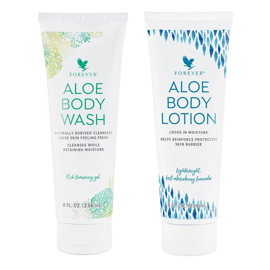 Forever Aloe Body Wash & Lotion-Set